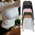 high elastic long-sleeved solid color T-shirt   NSAC21629