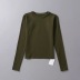 high elastic long-sleeved solid color T-shirt   NSAC21629