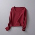 solid color round neck T-shirt  NSAC21662