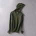 slim stretch long-sleeved hooded sweatershirt  NSAC21665