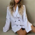 retro double-breasted loose suit jacket NSAC21747