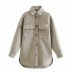 fashion loose lapel woolen coat NSAC21753