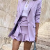 loose mid-length suit collar casual jacket NSAC21755