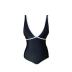 contrast color one-piece swimsuit  NSHL21816