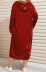 plus size velvet hooded dress NSCX21902