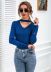 V-neck long-sleeved button top NSMY21932