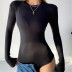 slim tight long-sleeved jumpsuit  NSAC21955