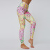 printing high waist slim stretch sports pants  NSNS22028