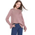 round neck bow long sleeve loose knit sweater   NSYH22092