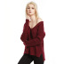 V-neck long-sleeved sweater NSYH22105