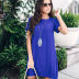 solid color loose dress  NSZH22137