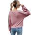 solid color V-neck long-sleeved blouse NSAL22195