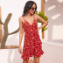 Summer New Sling Floral Lace Casual Dress NSAL22197