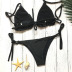 sexy black embroidered swimsuit  NSZO22240