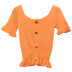 slim short sleeve knit bottoming shirt  NSJR22358