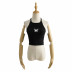 hanging neck furry elastic slim short-sleeved suspenders NSLD22403