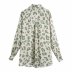 printed silk satin texture blouse  NSAM22472