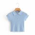 lapel knitted T-shirt  NSAM22501