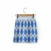 diamond check stitching bag hip knitted skirt  NSAM22545