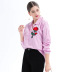Rose Embroidery Mid-length Loose All-match Shirt   NSJR22596