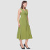 new plus size V-neck waist slimming solid color dress  NSJR22597