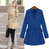 fashionable suit collar trench coat  NSJR22598