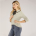 spring and autumn temperament knitted pullover long-sleeved sweater   NSJR22616