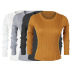 autumn all-match casual stretch long-sleeved bottoming shirt sweater   NSJR22620