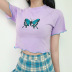 spring cute butterfly prints slimming t-shirts  NSLQ22688