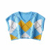autumn and winter fashion curled sleeveless sweater NSLD22741