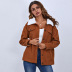 autumn and winter fashion solid color cardigan long-sleeved jacket   NSAL22766