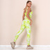 digital printing shockproof gather bra hip-lifting yoga leggings suit  NSNS22849