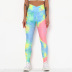 digital printing tie-dye fitness pants  NSLX22866