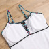 one-piece slim knotted halter strap swimwear NSHL22992