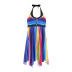 suspender colorful sexy skirt split swimsuit  NSHL23015