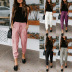 spring and summer new solid color loose casual pants  NSZH23032