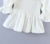 winter elastic white blouse top NSAM23061