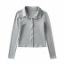 slimming short solid color blouse  NSLD23129