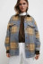 winter new plaid loose woolen jacket  NSLD23143