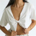 short-sleeved fashion loose top NSAC23167
