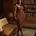Irregular Breast-Wrapped Dress NSAG23210