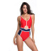 new sexy solid color stitching one-piece swimsuit  NSHL23324