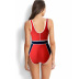 new sexy solid color stitching one-piece swimsuit  NSHL23324