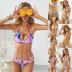 high-waist bikini multi-color printing swimsuit  NSHL23331