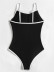 color matching one-piece swimsuit  NSHL23342