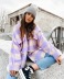 autumn and winter new loose versatile long-sleeved woolen plaid jacket NSHS23385