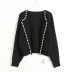 Autumn and winter pearl button sweater cardigan  NSHS23386