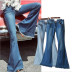 jeans retro elásticos acampanados NSHS23390