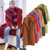  autumn and winter lamb wool mid-length cotton coat NSHS23391