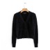 autumn and winter short single-breasted wool knit sweater  NSHS23422